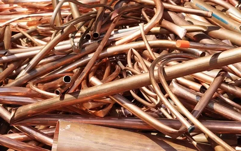 Copper pipe of the type targeted by cable thieves